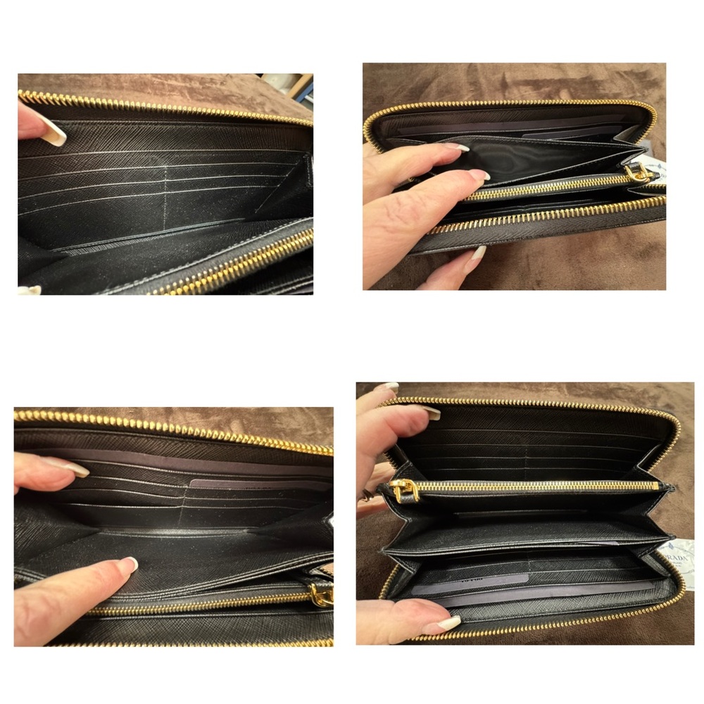 Prada Black Saffiano Wallet with Bow Accent NWOT - Picture 6 of 8